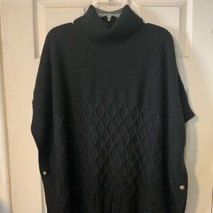 Lane Bryant Side Button Poncho